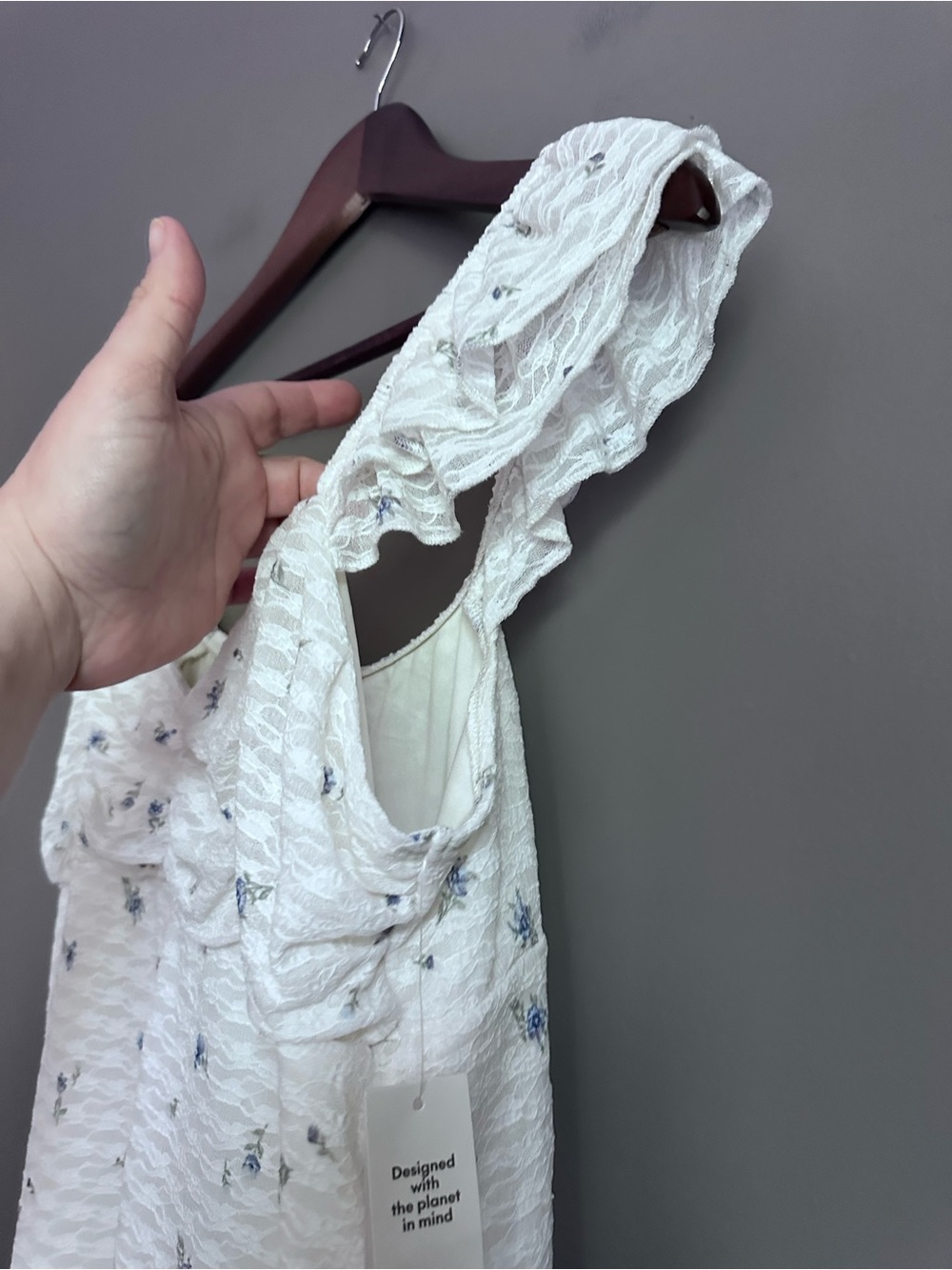 No Boundaries Double Ruffle Ruched Mini Dress Women's Size M | XL - Picture 7 of 16